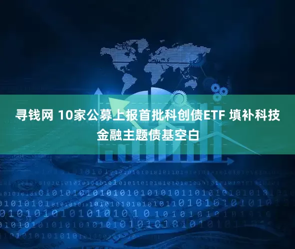 寻钱网 10家公募上报首批科创债ETF 填补科技金融主题债基空白